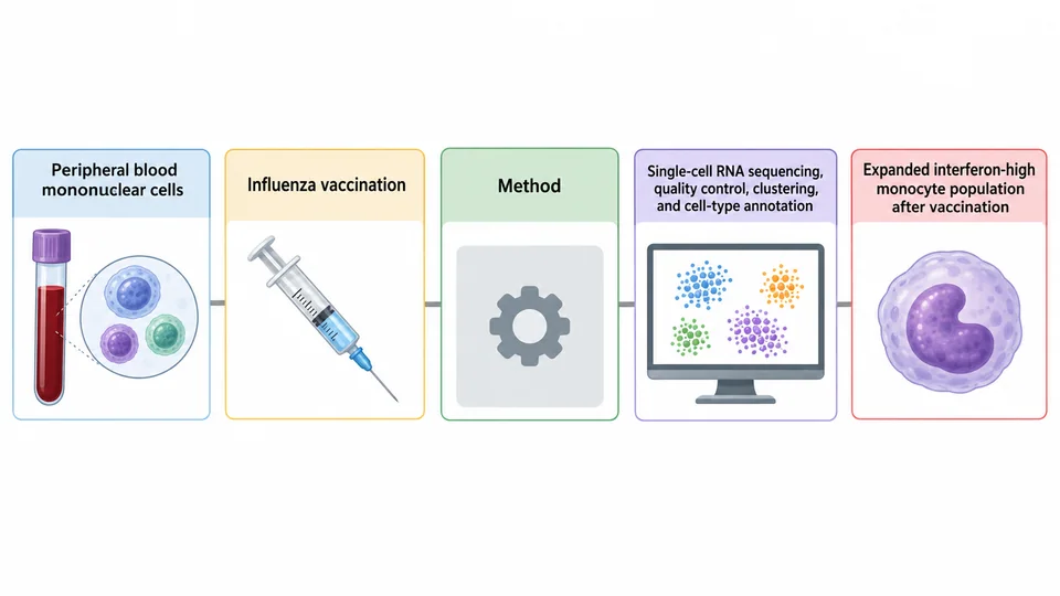 Research-inspired graphical abstract of a single-cell vaccination study.